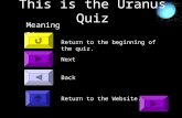 This is the Uranus Quiz Return to the beginning of the quiz. Meanings: Next Back Return to the Website.