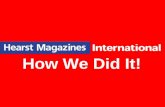 How We Did It!. GEORGE GREEN 2001 GEORGE GREEN HOW WE DID IT! Hearst Magazines International.