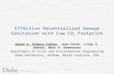 Effective Decentralized Sewage Sanitation with Low CO 2 Footprint Aaron A. Forbis-Stokes, Joan Colón, Lilya S. Ouksel, Marc A. Deshusses Department of.