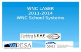 WNC LASER 2011-2014 WNC School Systems.  Increase students’ interest in STEM  Improve academic achievement related to STEM  Increase community support.