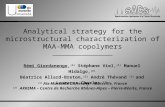Analytical strategy for the microstructural characterization of MAA-MMA copolymers Rémi Giordanengo, (1) Stéphane Viel, (1) Manuel Hidalgo, (2) Béatrice.