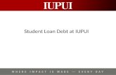 Student Loan Debt at IUPUI. Student Loan Program Overview Federal Stafford Loans (Direct Loans) –Direct “subsidized” loans (3.4% - 6.8%) –Direct “unsubsidized”