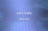 John Locke 1632-1704. John Locke  a British philosopher  Oxford academic and medical researcher  his association with Anthony Ashley Cooper (later.