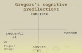 Gregorc’s cognitive predilections concrete abstract sequential random Qu Project design.