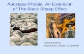 Apostasy-Phobia: An Extension of The Black Sheep Effect Rosina Kamis Supervisor: Alison Chasteen.