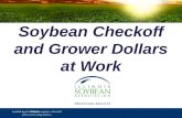 Soybean Checkoff and Grower Dollars at Work. ISA Vision & Mission Vision The Illinois Soybean Association strives to enable Illinois soybean producers.