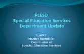 2/16/12 Marilyn Bertolucci Coordinator of Special Education Services.