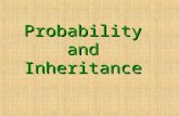 Probability and Inheritance. ►T►T►T►The likelihood that a particular event will occur. Probability.