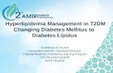 Hyperlipidemia Management in T2DM Changing Diabetes Mellitus to Diabetes Lipidus Dr.Wehad ALTourah Consultant Internist, Assistant Director Internal Medicine.