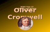 Oliver Cromwell NCEA Year 13 Tudors and Stuarts Part One.
