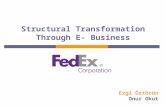 Structural Transformation Through E- Business Ezgi Öztörün Onur Okut.