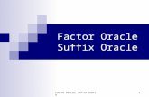 Factor Oracle, Suffix Oracle 1 Factor Oracle Suffix Oracle.