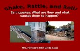 Earthquakes: What are they and what causes them to happen? Mrs. Hornsby’s Fifth Grade Class.