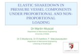 ELASTIC SHAKEDOWN IN PRESSURE VESSEL COMPONENTS UNDER PROPORTIONAL AND NON- PROPORTIONAL LOADING Dr Martin Muscat Department of Mechanical Engineering.