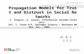 INHA UNIVERSITY INCHEON, KOREA  Propagation Models for Trust and Distrust in Social Networks C. Ziegler, G. Lausen, Information.
