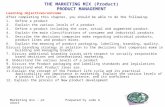 Marketing mix - productPrepared by Jude A THE MARKETING MIX (Product) PRODUCT MANAGEMENT Learning objectives/outcome After completing this chapter, you.