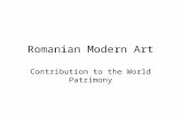 Romanian Modern Art Contribution to the World Patrimony.