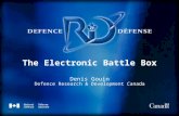 The Electronic Battle Box Denis Gouin Defence Research & Development Canada.
