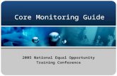 Core Monitoring Guide 2005 National Equal Opportunity Training Conference.