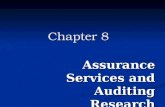 Assurance Services and Auditing Research Chapter 8.