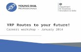 YRP Routes to your future! Careers workshop – January 2014.