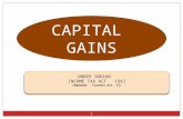 1. CAPITAL GAINS UNDER INDIAN INCOME TAX ACT 1961 (Amended - Finance Act. 13) UNDER INDIAN INCOME TAX ACT 1961 (Amended - Finance Act. 13)
