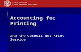 Accounting for Printing and the Cornell Net-Print Service.