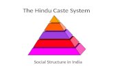 The Hindu Caste System Social Structure in India.