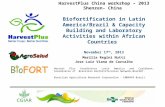 HarvestPlus China workshop – 2013 Shenzen- China Biofortification in Latin America/Brazil & Capacity Building and Laboratory Activities within African.