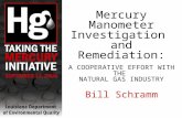 Mercury Manometer Investigation and Remediation: A COOPERATIVE EFFORT WITH THE NATURAL GAS INDUSTRY Bill Schramm.