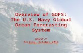 GODAE OceanView Symposium, Hilton Baltimore, 4-6 November 2013 Overview of GOFS: The U.S. Navy Global Ocean Forecasting System GOVST-V Beijing, October.