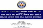 NAVAIR Public Release 10-597 Distribution Statement A – “Approved for public release; distribution is unlimited.” NAVAL AIR SYSTEMS COMMAND OPPORTUNITIES.