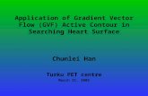 Application of Gradient Vector Flow (GVF) Active Contour in Searching Heart Surface Chunlei Han Turku PET centre March 31, 2005.