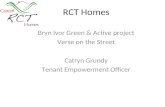 RCT Homes Bryn Ivor Green & Active project Verse on the Street Catryn Grundy Tenant Empowerment Officer