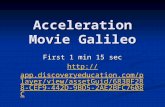 Acceleration Movie Galileo First 1 min 15 sec  /view/assetGuid/683BF288-CEF9-442D- 9BD5-2AE2BFC7608C .