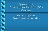 Operating Characteristic (OC) Curves Ben M. Coppolo Penn State University.