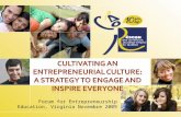 Forum for Entrepreneurship Education, Virginia Novembre 2009.