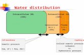 Water distribution Intracellular 28L (66%) Extracellular 14L (33%) Plasma 3.5 L (8%) Interstitial 10.5 L (25%) Cell membrane Osmotic pressure Osm i (K.