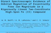 Direct Spectroscopic Evidence of Orbital Magnetism of Essentially Free Ion Magnitude in a Rigorously Linear Two- Coordinate High-Spin Fe (II) Compound.