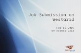 Job Submission on WestGrid Feb 15 2005 on Access Grid.