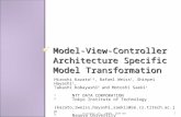 Model-View-Controller Architecture Specific Model Transformation October 25, 2009DSM'091 Hiroshi Kazato 1,2, Rafael Weiss 1, Shinpei Hayashi 1, Takashi.