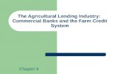 The Agricultural Lending Industry: Commercial Banks and the Farm Credit System Chapter 8.