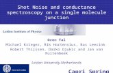 Shot Noise and conductance spectroscopy on a single molecule junction Oren Tal Michael Krieger, Rik Hortensius, Bas Leerink Robert Thijssen, Darko Djukic.