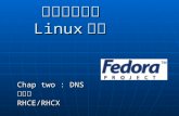 中華技術學院 Linux 課程 中華技術學院 Linux 課程 Chap two : DNS 王俊城RHCE/RHCX.