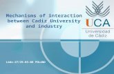 Lódz-27/29-03-08 POLAND Mechanisms of interaction between Cadiz University and industry.