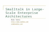 Smalltalk in Large-Scale Enterprise Architectures Rob Vens  rob@sepher.com.