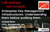 Enterprise Key Management Infrastructures: Understanding them before auditing them Arshad Noor CTO, StrongAuth, Inc. Chair, OASIS EKMI-TC.