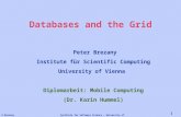 Institute for Software Science – University of ViennaP.Brezany 1 Databases and the Grid Peter Brezany Institute für Scientific Computing University of.