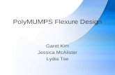 PolyMUMPS Flexure Design Garet Kim Jessica McAlister Lydia Tse.