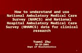 1 How to understand and use National Ambulatory Medical Care Survey (NAMCS) and National Hospital Ambulatory Medical Care Survey (NHAMCS) data for clinical.